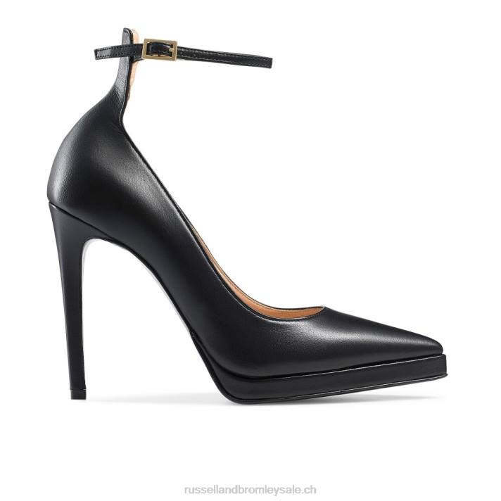 noir 8BN6185 femmes Russell And Bromley pompe à plate-forme ponctuelle