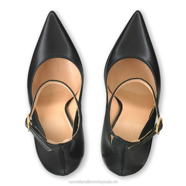 noir 8BN6185 femmes Russell And Bromley pompe à plate-forme ponctuelle