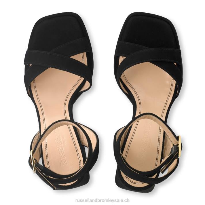 noir 8BN696 femmes Russell And Bromley sandale plateforme groovybaby