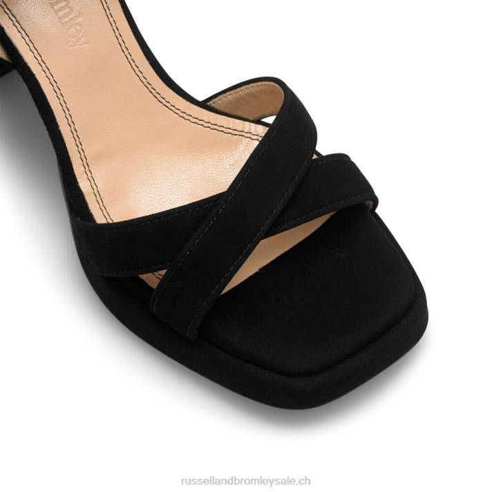 noir 8BN696 femmes Russell And Bromley sandale plateforme groovybaby