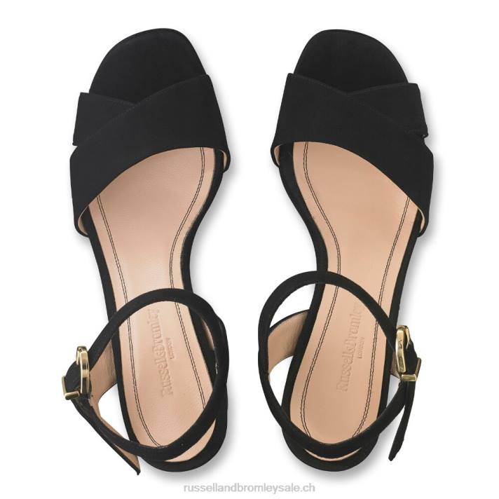 noir 8BN698 femmes Russell And Bromley sandale à plateforme topform