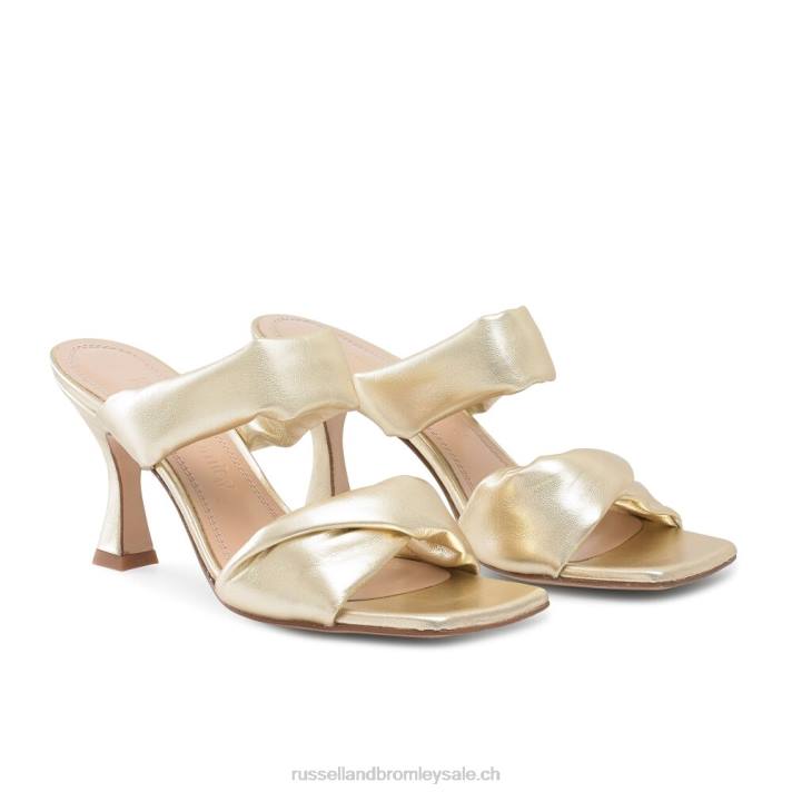 or 8BN6160 femmes Russell And Bromley mules cocktail à bride bouffante