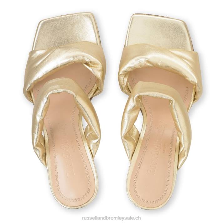 or 8BN6160 femmes Russell And Bromley mules cocktail à bride bouffante