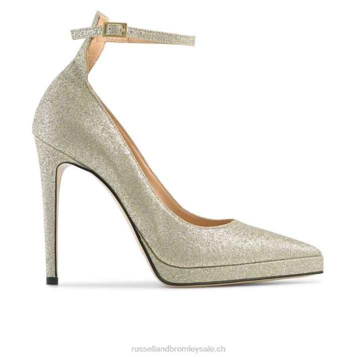 or 8BN6187 femmes Russell And Bromley pompe à plate-forme ponctuelle