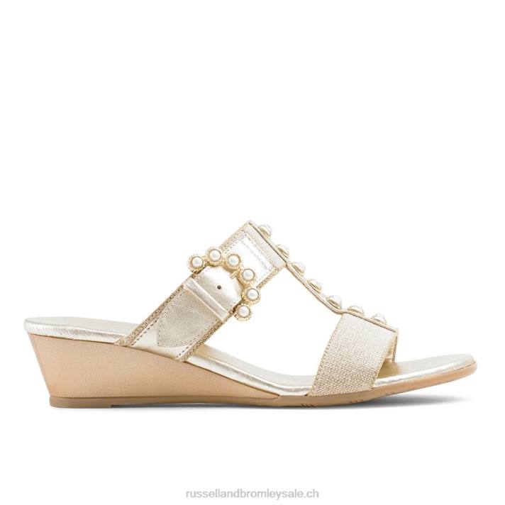 or 8BN6421 femmes Russell And Bromley talon orné de perles orbit