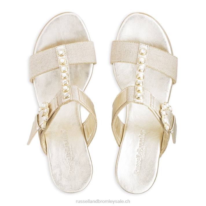 or 8BN6421 femmes Russell And Bromley talon orné de perles orbit
