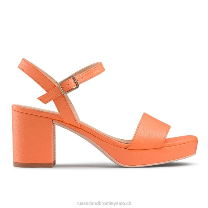 orange 8BN6130 femmes Russell And Bromley sandale à plateforme discoqueen