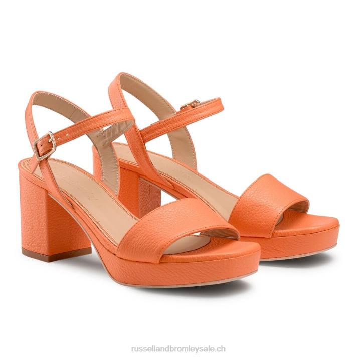 orange 8BN6130 femmes Russell And Bromley sandale à plateforme discoqueen