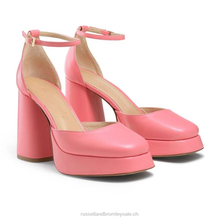 rose 8BN6153 femmes Russell And Bromley plate-forme extrême sans faille