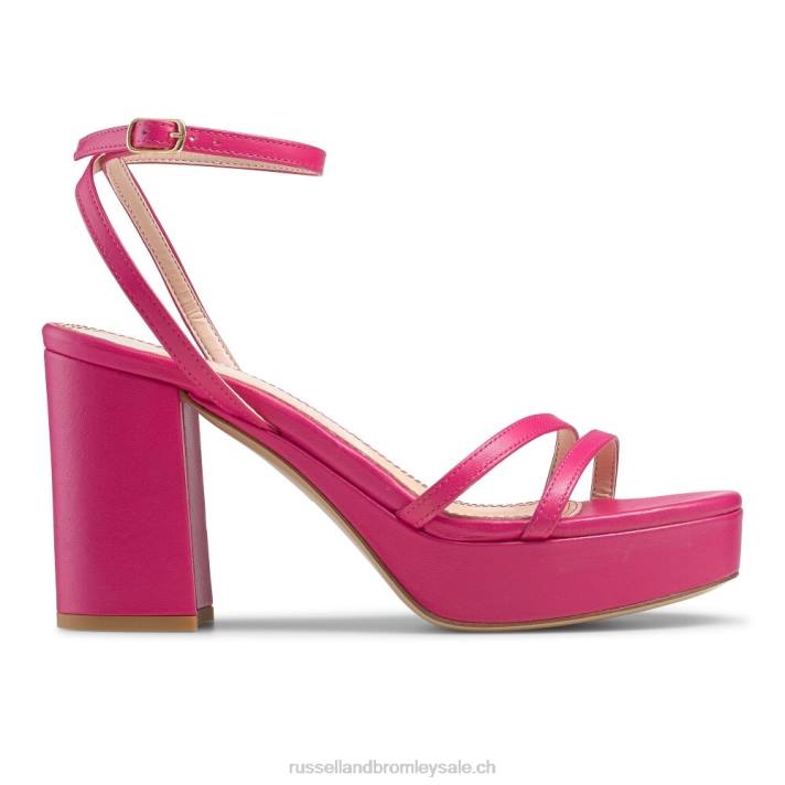 rose 8BN6175 femmes Russell And Bromley plate-forme à lanières topline