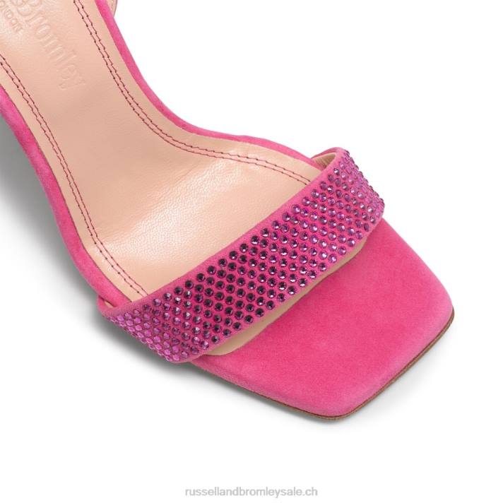 rose 8BN6186 femmes Russell And Bromley sandale à talon et lanières cosmo