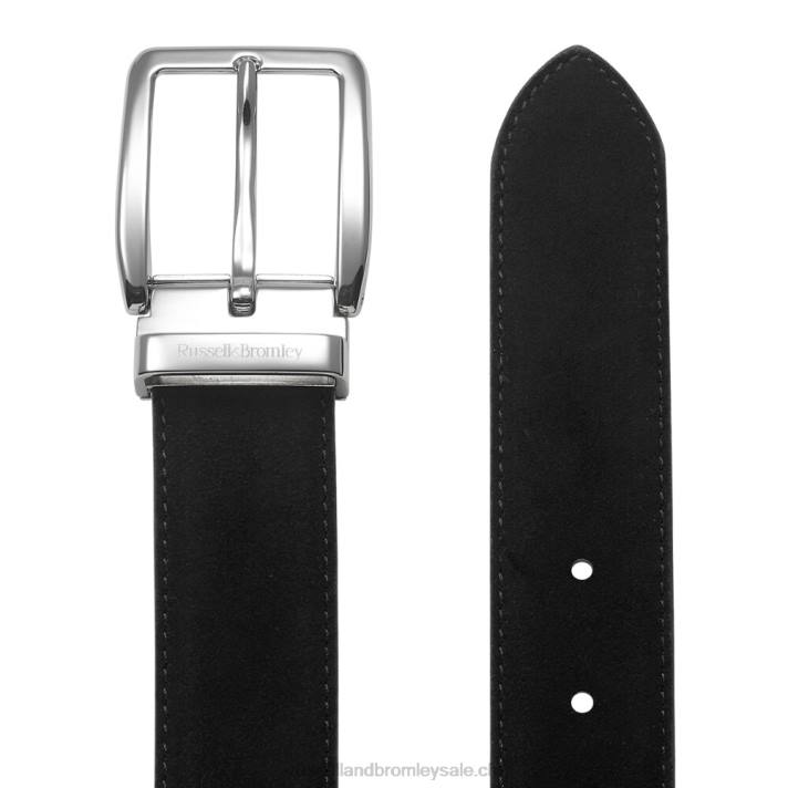 noir 8BN6633 Hommes Russell And Bromley ceinture à boucle classique tango