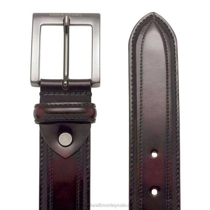 rouge 8BN6634 Hommes Russell And Bromley boucle dolce et ceinture de maintien