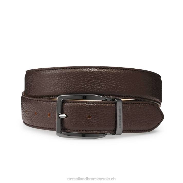 8BN6643 Hommes Russell And Bromley veau grainé marron tango (adria tdm)