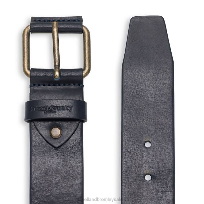 bleu 8BN6661 Hommes Russell And Bromley ceinture jeans décontractée