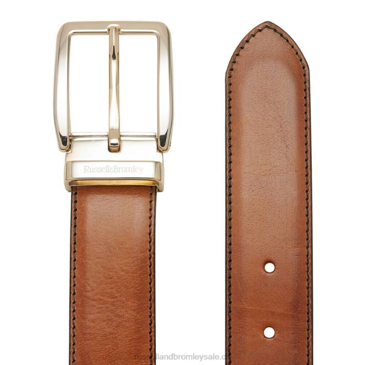 bronzer 8BN6657 Hommes Russell And Bromley ceinture à boucle classique tango