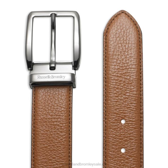 bronzer 8BN6665 Hommes Russell And Bromley ceinture de tango en cuir