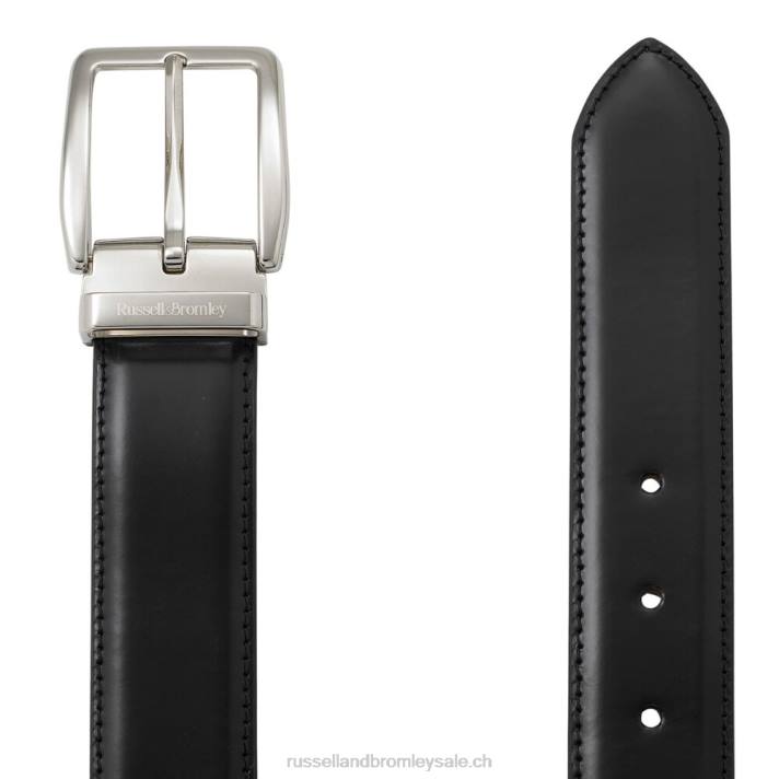 noir 8BN6629 Hommes Russell And Bromley ceinture à boucle classique tango