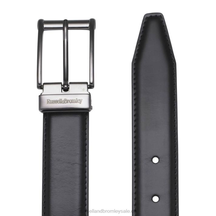 noir 8BN6664 Hommes Russell And Bromley ceinture salsa slim 30mm