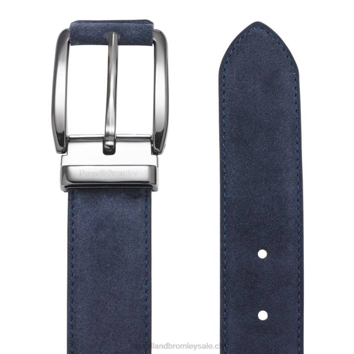 bleu 8BN6645 Hommes Russell And Bromley ceinture en daim burlington