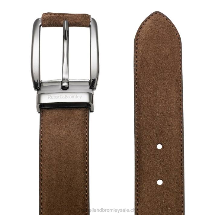 bronzer 8BN6663 Hommes Russell And Bromley ceinture en daim burlington