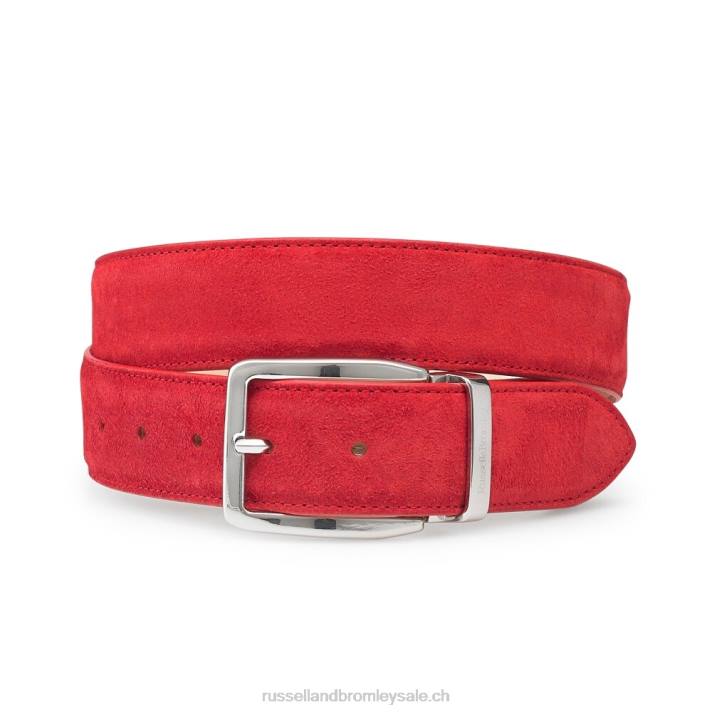 rouge 8BN6654 Hommes Russell And Bromley ceinture de tango
