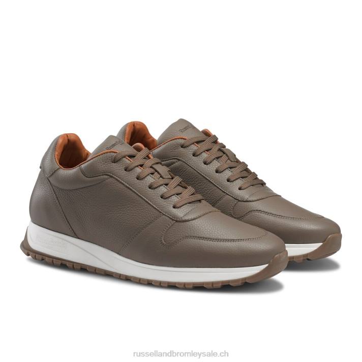 beige 8BN6450 Hommes Russell And Bromley coureur de piste à lacets