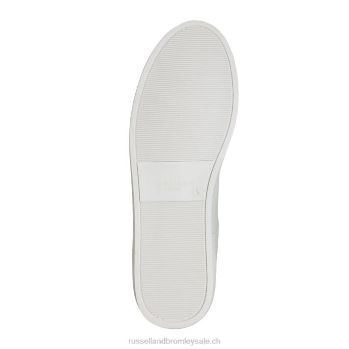 blanc 8BN6460 Hommes Russell And Bromley baskets basses park run