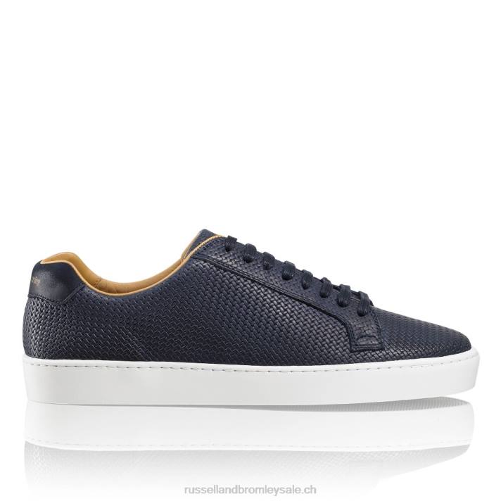 bleu 8BN6459 Hommes Russell And Bromley baskets basses park run