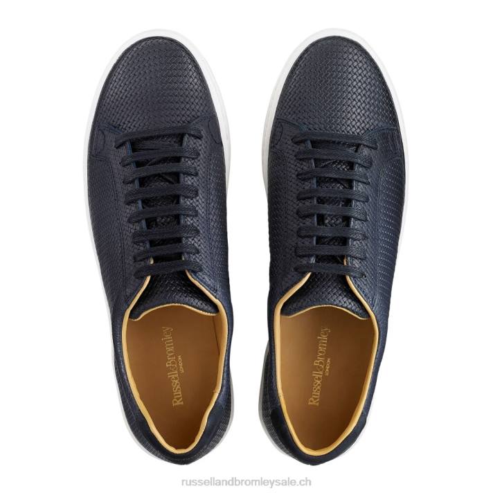 bleu 8BN6459 Hommes Russell And Bromley baskets basses park run