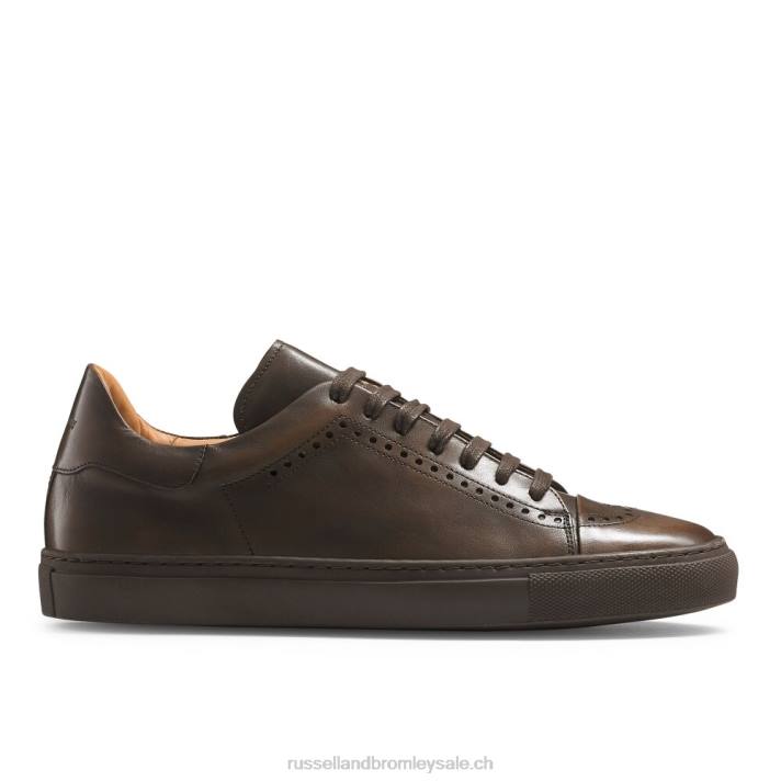 brun 8BN6471 Hommes Russell And Bromley sneaker de luxe legend lo