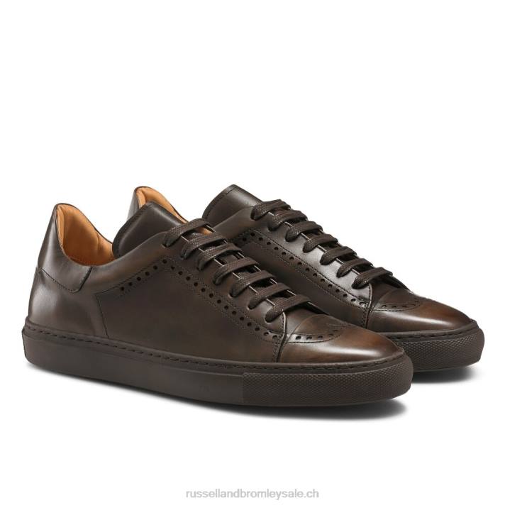brun 8BN6471 Hommes Russell And Bromley sneaker de luxe legend lo