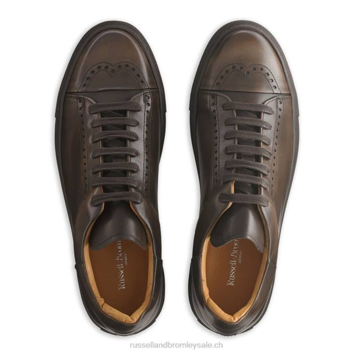 brun 8BN6471 Hommes Russell And Bromley sneaker de luxe legend lo