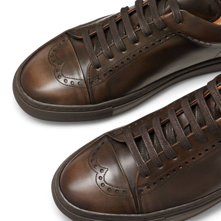 brun 8BN6471 Hommes Russell And Bromley sneaker de luxe legend lo