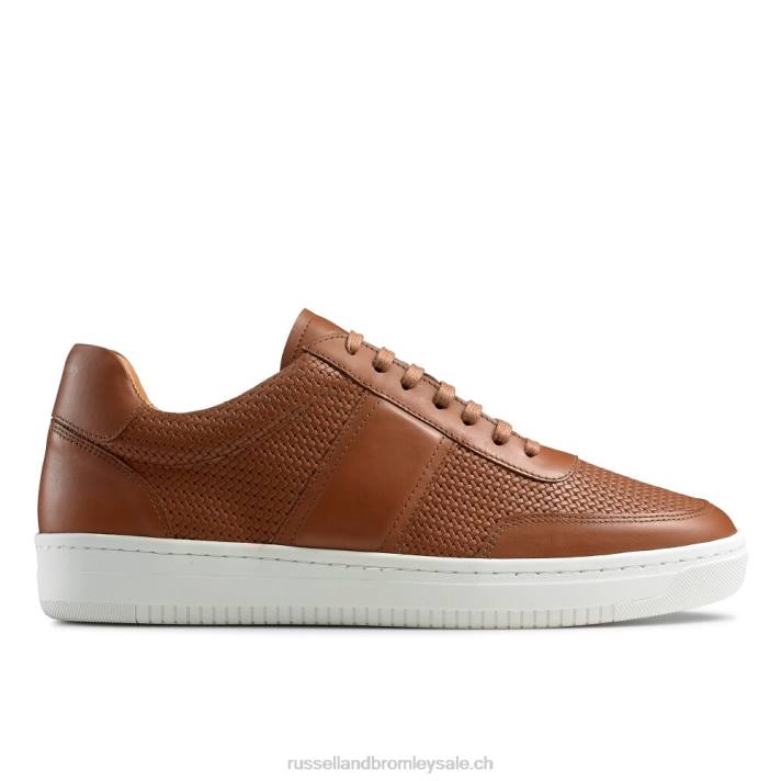 brun 8BN6478 Hommes Russell And Bromley baskets bowery oxford en dentelle