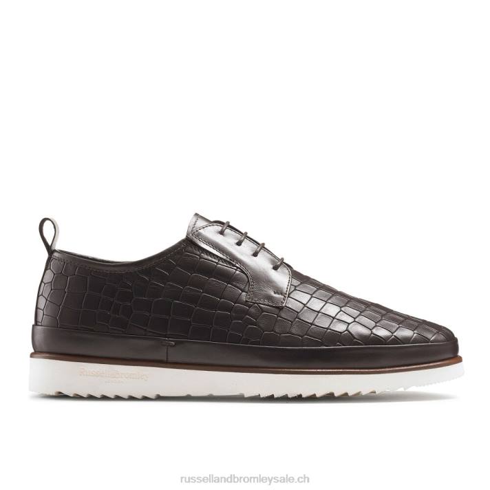 brun 8BN6480 Hommes Russell And Bromley baskets hybrides en dentelle san carlo derby