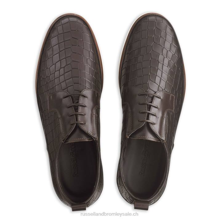 brun 8BN6480 Hommes Russell And Bromley baskets hybrides en dentelle san carlo derby