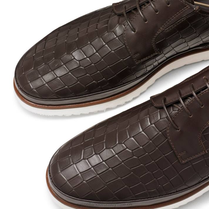 brun 8BN6480 Hommes Russell And Bromley baskets hybrides en dentelle san carlo derby