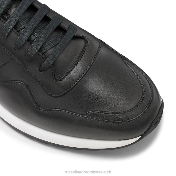 gris 8BN6465 Hommes Russell And Bromley baskets de luxe à lacets Run Time