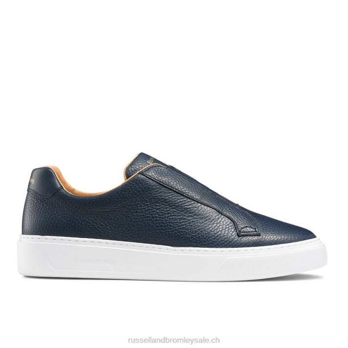marine 8BN6428 Hommes Russell And Bromley baskets sans lacets slipway