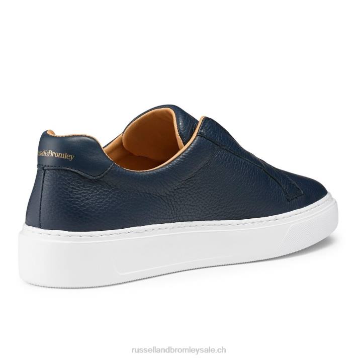marine 8BN6428 Hommes Russell And Bromley baskets sans lacets slipway