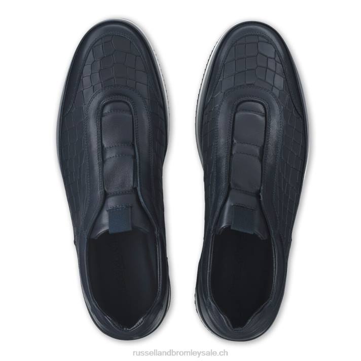 marine 8BN6439 Hommes Russell And Bromley baskets sans lacets oxford san giusto