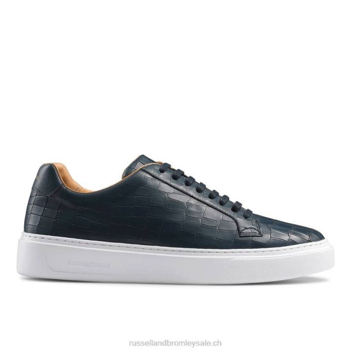 marine 8BN6448 Hommes Russell And Bromley baskets à lacets