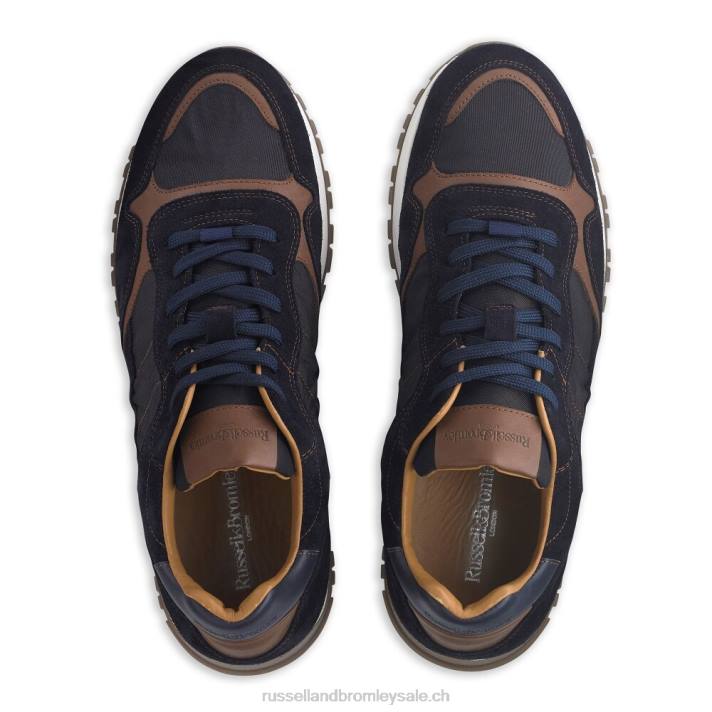 marine 8BN6469 Hommes Russell And Bromley coureur de dentelle rannoch oxford