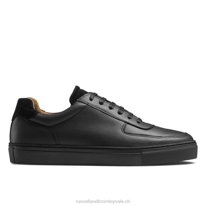 noir 8BN6443 Hommes Russell And Bromley baskets à lacets outfield