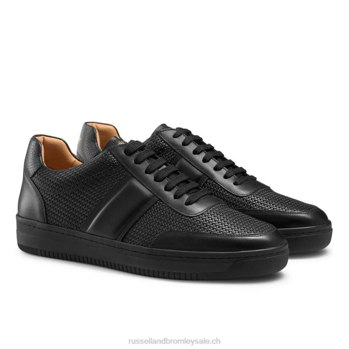 noir 8BN6468 Hommes Russell And Bromley baskets bowery oxford en dentelle