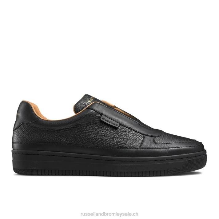 noir 8BN6470 Hommes Russell And Bromley baskets sans lacets lex