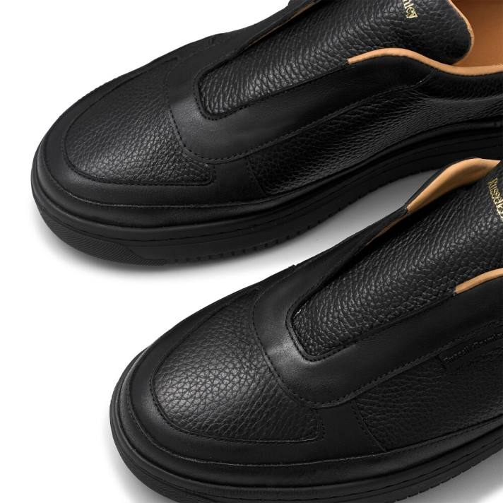 noir 8BN6470 Hommes Russell And Bromley baskets sans lacets lex
