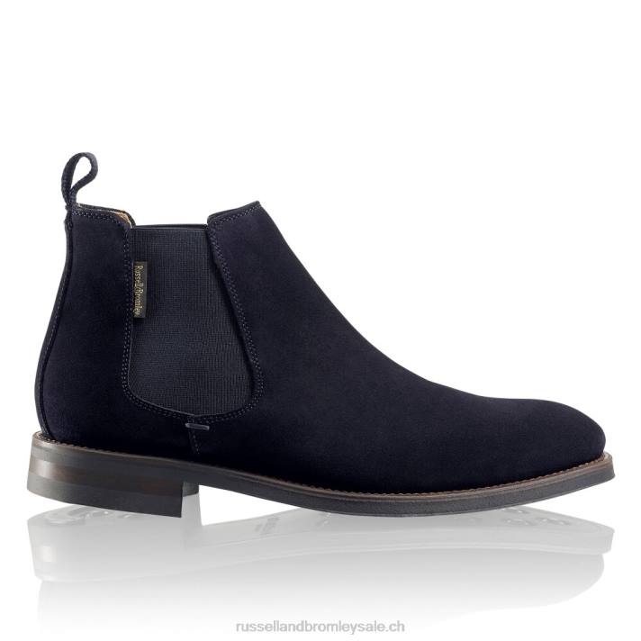 bleu 8BN6624 Hommes Russell And Bromley botte chelsea burlington