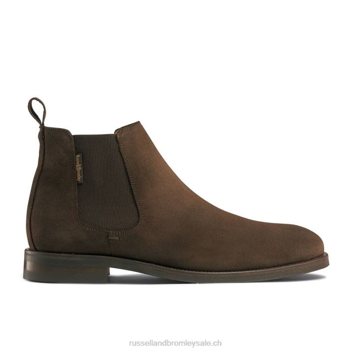 brun 8BN6612 Hommes Russell And Bromley botte chelsea burlington